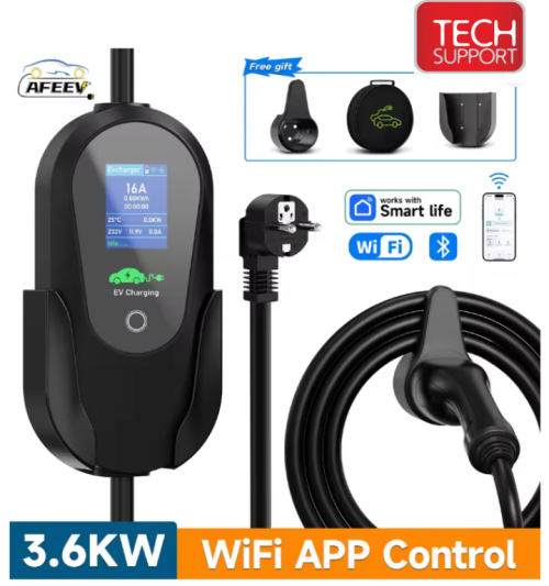 Type 2 Portable EV Charger (EU Plug)