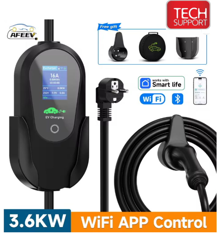 Type 2 Portable EV Charger (EU Plug)