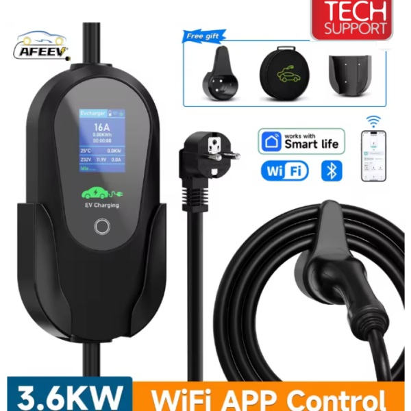 Type 2 Portable EV Charger (EU Plug) | Techsupport